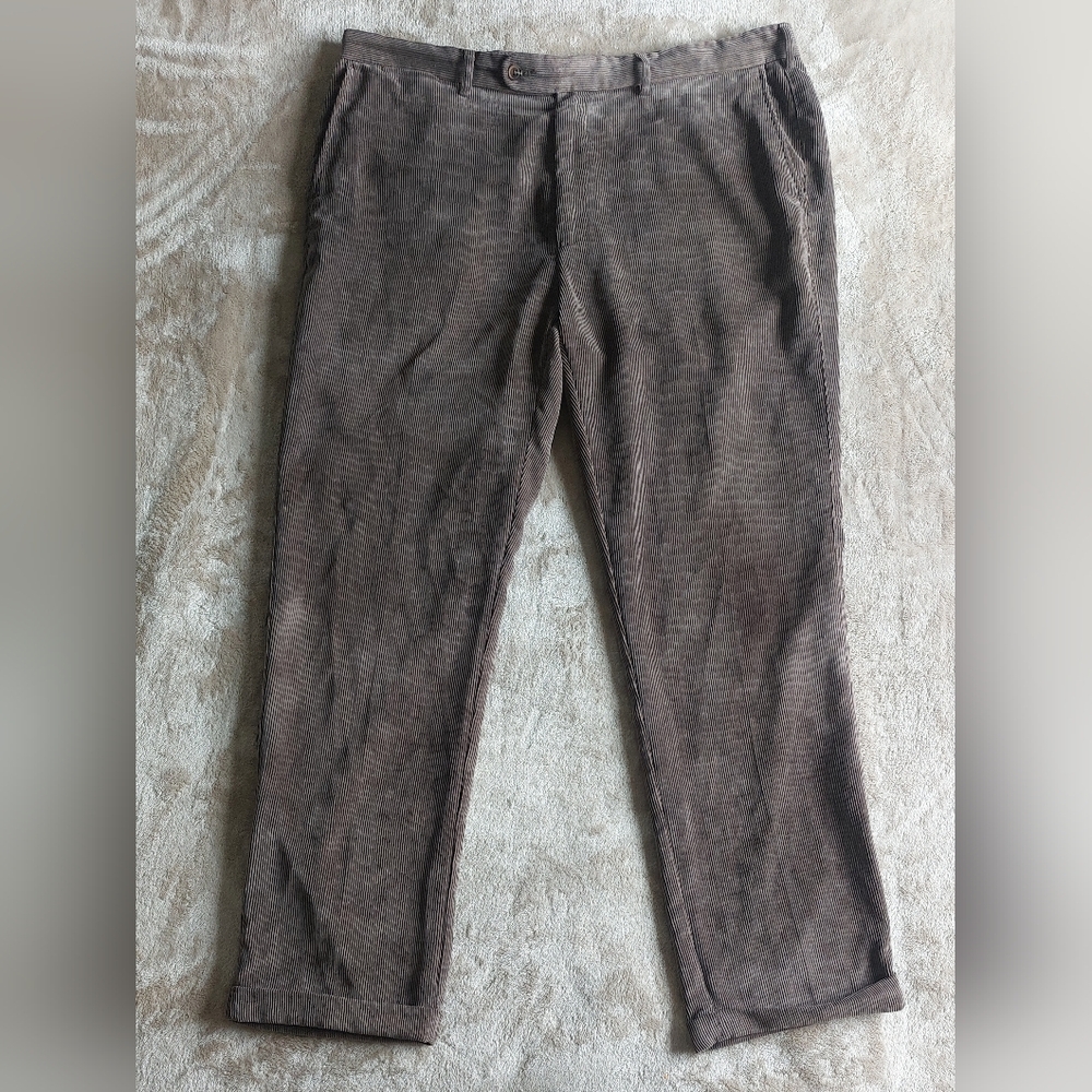 Peter Millar Nanoluxe Men's Brown Corduroy Pants | 40x31